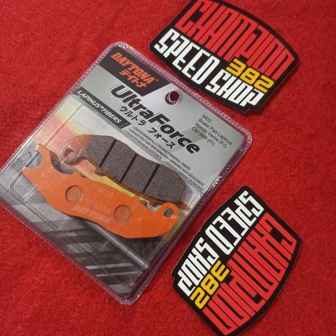 Kampas Rem Depan Daytona Lapinus Fibers Untuk Kaliper RCB S Series 2 Piston KANAN NMAX Aerox 155 Mio