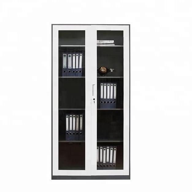 Lemari Arsip Besi Kantor Filling Cabinet Lemari Buku Besi Swing Kaca