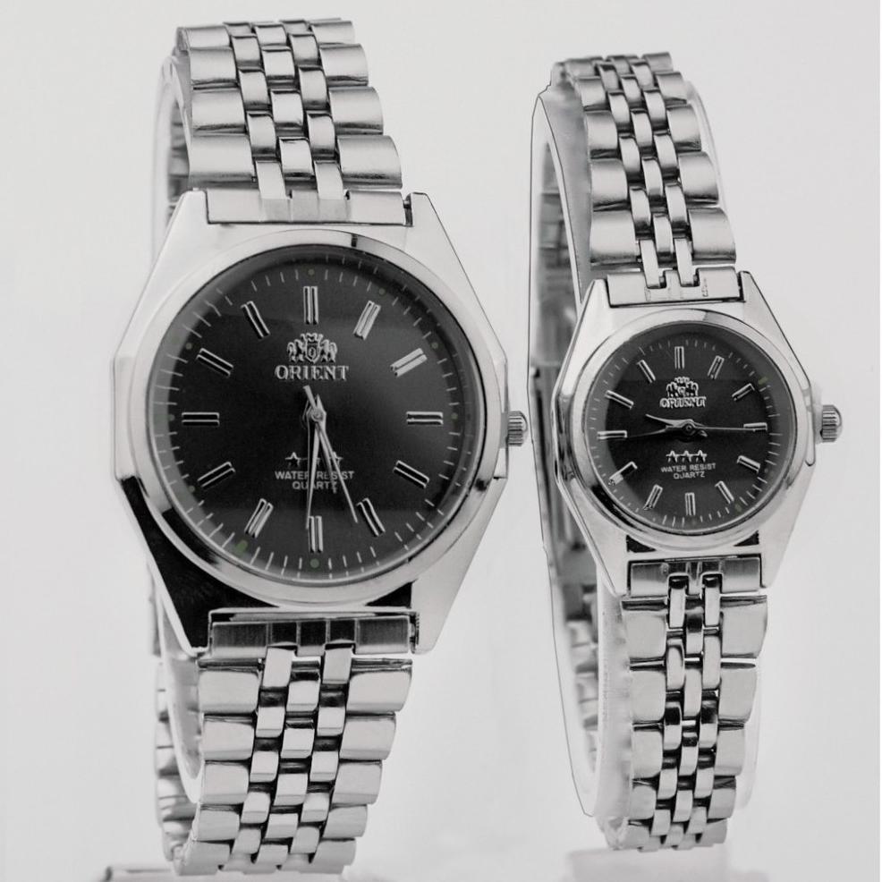 Original Ks Jam Tangan Couple Orient Rantai Premium Pria Wanita Grosir Murah Arloji Or001