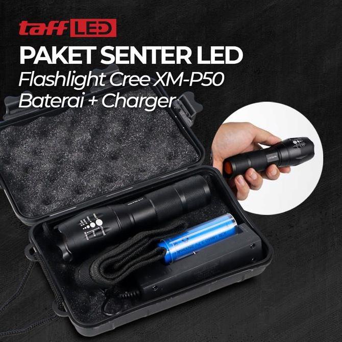 Senter LED Tactical CREE XM-L2 8000 Lumens