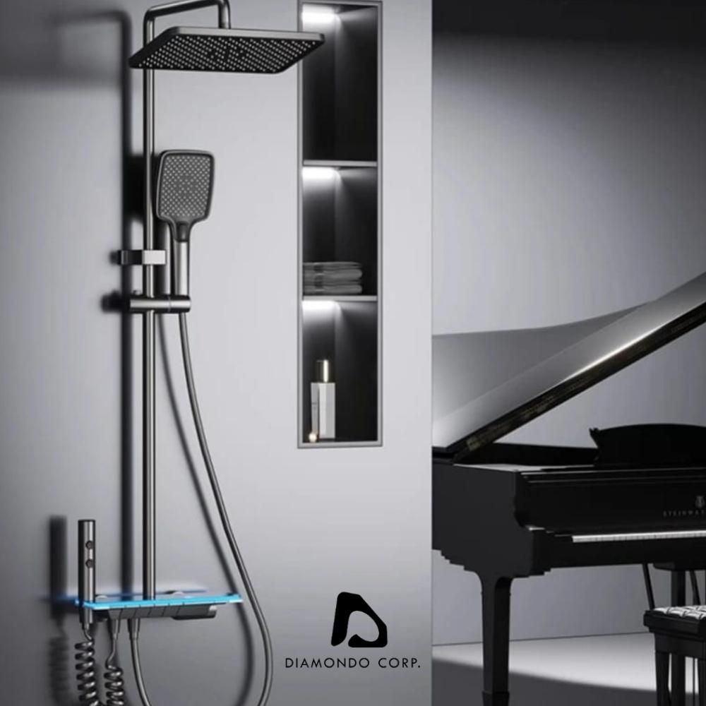 Luxury Shower Led/Shower Digital/Shower Led Panas Dingin/Shower Kamar Mandi Satu Set/Shower Panas Di