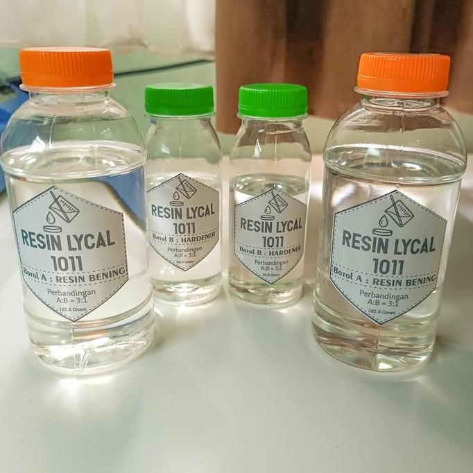 Resin Lycal 1011 Super Bening 250ml Resin Keras 250gram super clear lycal resin 1011 *
