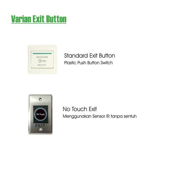DELTONS Paket Smart Fingerprint Access Control FD5 EM Lock Pintu Akses untuk Pintu Kayu Besi Alumuni