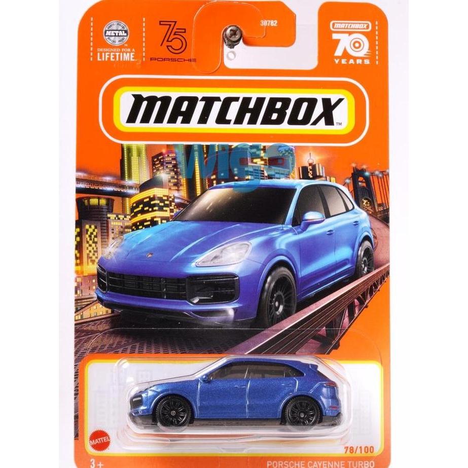 Matchbox Porsche Cayenne Turbo biru S 2023 Diecast