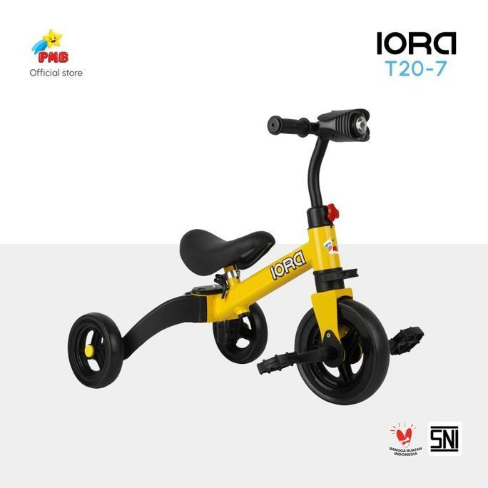 INSTANT BANDUNG Sepeda Keseimbangan Anak 3in1 Balance Bike Push Bike Tricycle ORIGINAL PMB IORA EXOT