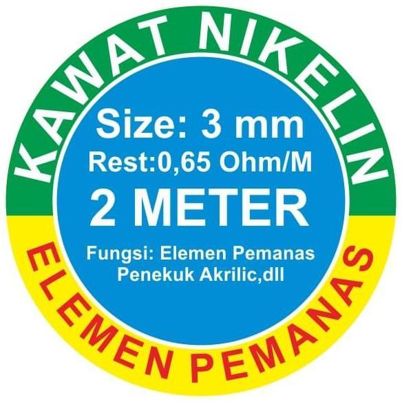Kawat Nikelin 3 mm panjang 2 meter