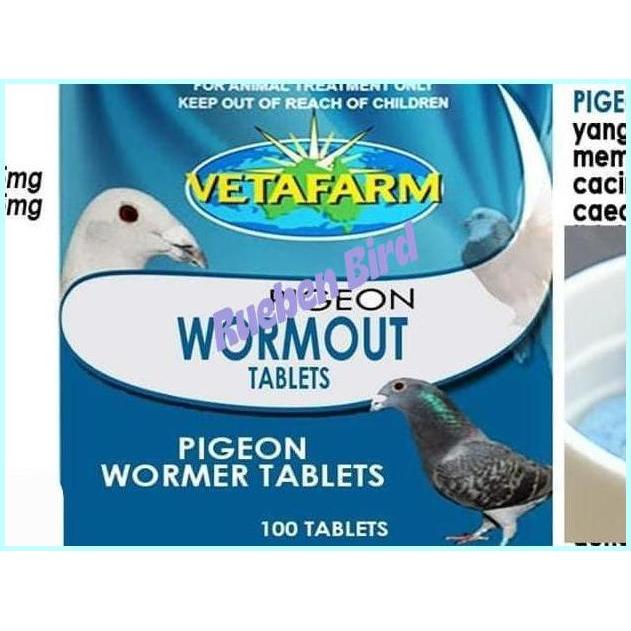 Vetafarm Wormout Eceran Obat Cacing Merpati Unggas Ampuh