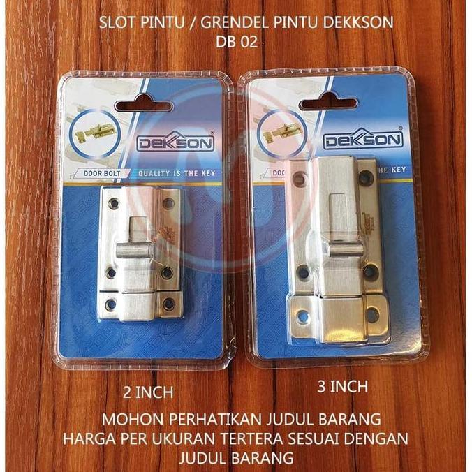 Slot Pintu Dekkson DB D02 2 inch / Kunci Pintu Dekkson / Grendel Pintu
