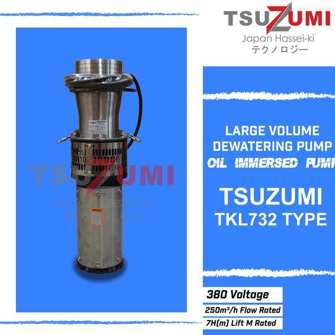 TERLARIS!! POMPA CELUP SUBMERSIBLE PUMP AIR 8 INCH 3 PHASE TSUZUMI TKL732 LARGE