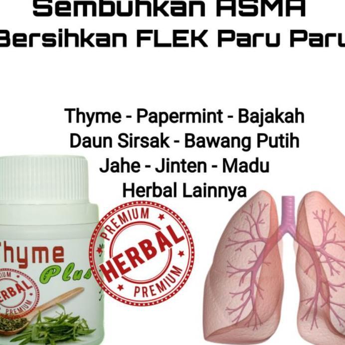 Ampuh Obat Asma Bersihkan Flek Paru Paru Dan Tbc 100% Original Herbal Alami Thyme Plus