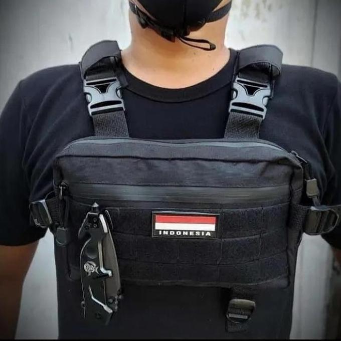 Chest Bag Tactical Militer / Tas Dada Waterproof / Tas Sepeda