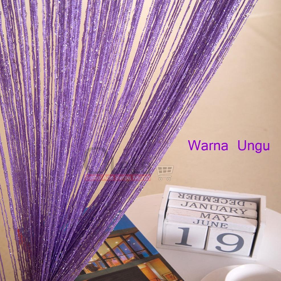 Bisa Cod Bayar Ditempat Tirai Benang Glitter / Gliter Polos / Tirai Jendela / Tirai Kamar - Bh-103