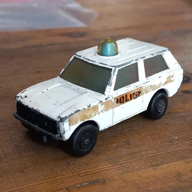 MATCHBOX ROLAMATICS POLICE PATROL RANGE ROVER LESNEY LOOSE JUNK