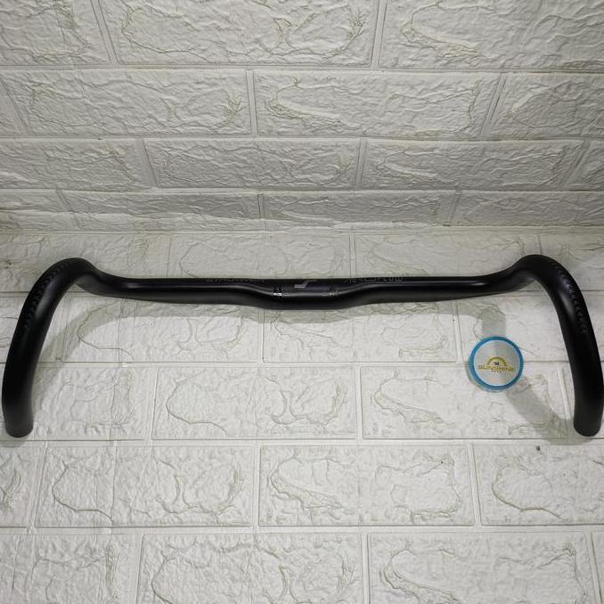 Stang Dropbar STRUMMER AEROFLOW 420mm OVERSIZE 31.8 Alloy Sepeda Roadbike Gravel