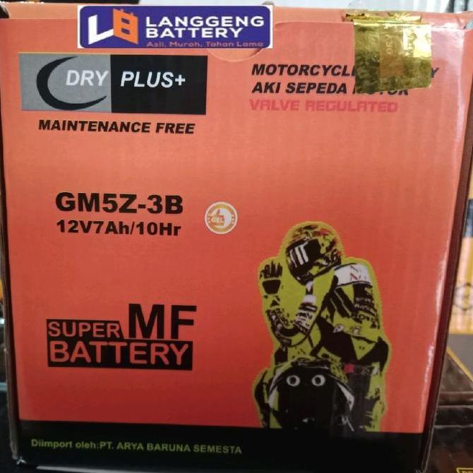 NEW AKI MOTOR YAMAHA MIO SPORTY, MIO SMILE, VEGA R, VEGA ZR, JUPITER MX OLD GM5Z-3B DRYPLUS AKI KERI