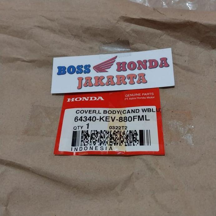 Ready SPAREPART SUPRA X LAMA : 64340-KEV-880FML COVER BODY BELAKANG KIRI BIRU SUPRA X LAMA ORIGINAL 