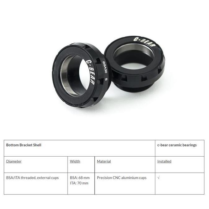 Bottom Bracket C-Bear Ceramic Bb Ita-30-R