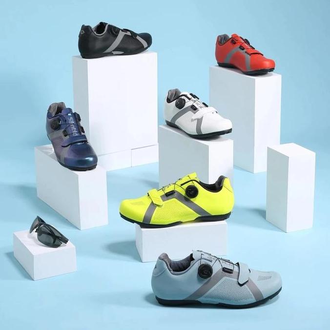 Santic Sepatu Sepeda Pria Non Cleat Roadbike Apollo 2.0 S20016 Cycling Non Lock Men Shoes Rotating B