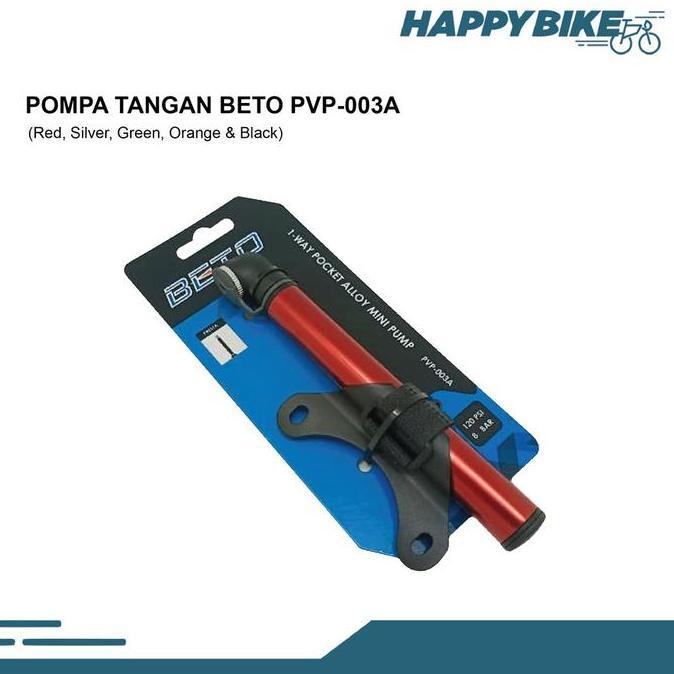 Beto Pompa Ban Sepeda Lipat Road Bike Mtb Pvp-003A 120Psi Pompa Tangan Mini