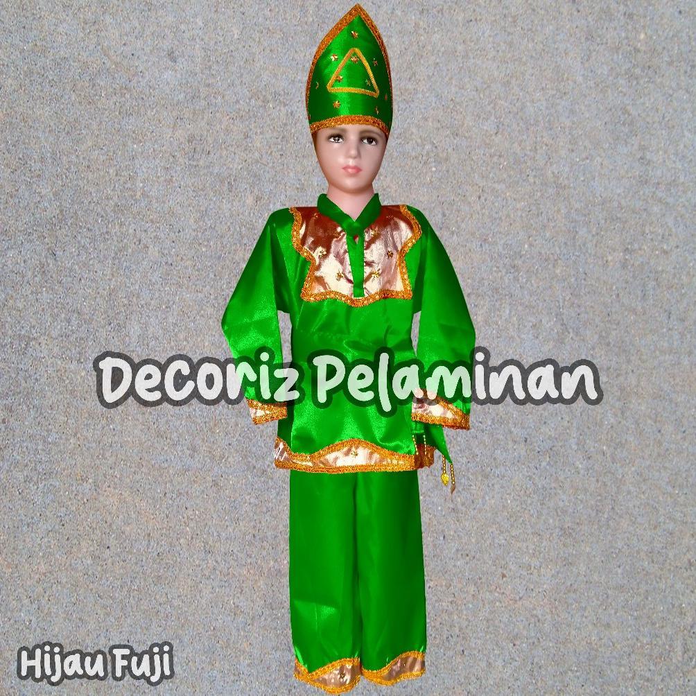 Diskon Baju Adat Minang Anak Laki Laki [Gold] / Baju Adat Padang / Baju Tari Minang / Baju Karnaval