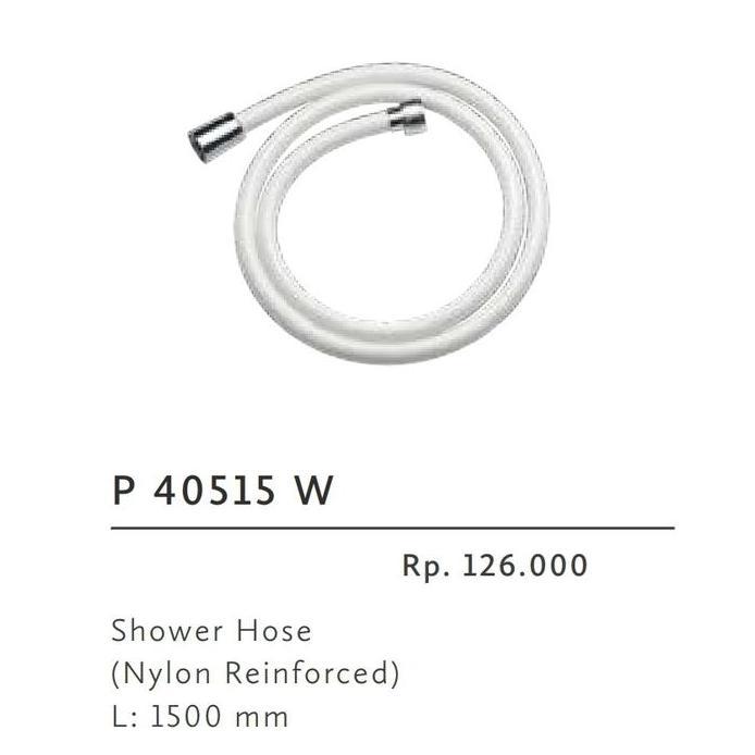 Ready selang shower toto p40515 putih / selang shower toto 1,5m
