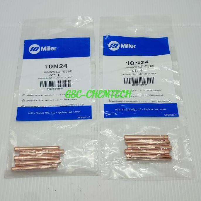 Weldcraft Miller Collet Tig Torch 2,4mm 10N24