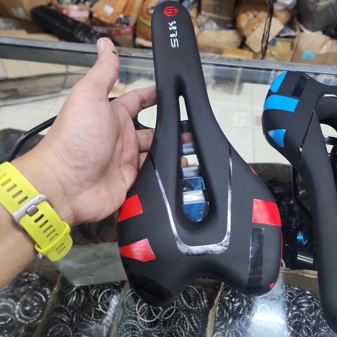 Sadel Gel Tipis Bolong Slk Roadbike Mtb Fixie Bmx