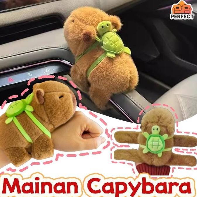 CHONELIO PERFECT Boneka Kapybara / Mainan Capybara Mainan / Elang Mewah Simulasi Boneka Gelang Lingk