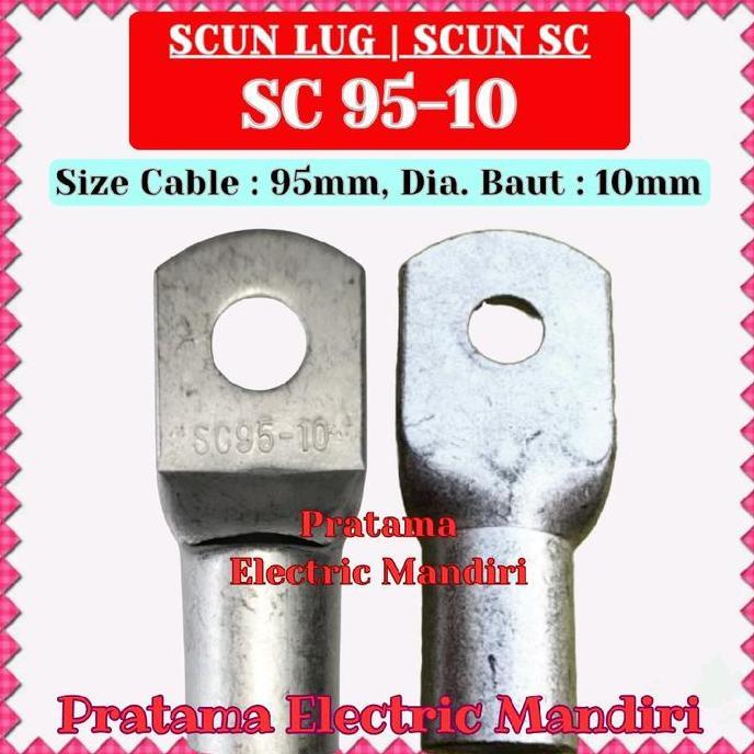 [ECER=PCS] SCUN CABLE LUG SKUN KABEL SC SC95 SC-95-10 SC95-10 SC 95-10 SC95 10 SC9510
