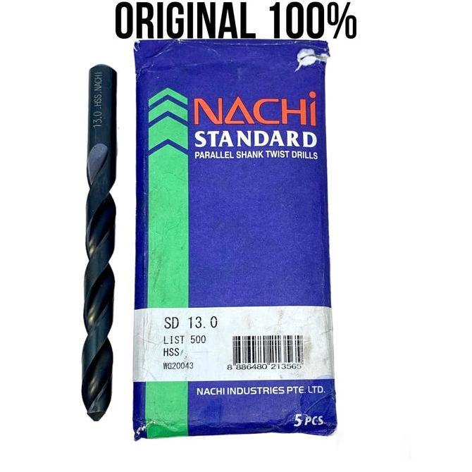 Drill bor 13mm HSS Original Nachi Japan baru..Bor drill 13 mm