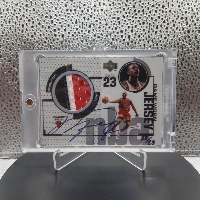 403. Kartu Basket - Custom Card 1998-99 Upper Deck Jordan Jersey Autographs #OV-GJ Michael Jordan