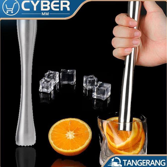 DEFAECO 22.5cm Alat Pukul Es Batu Stainless Penghancur Es Batu Manual