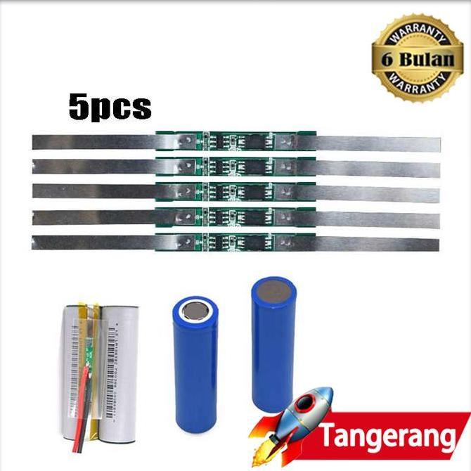 DEFAECO 5pcs BMS 1S Modul Pelindung Batre Lithium 18650