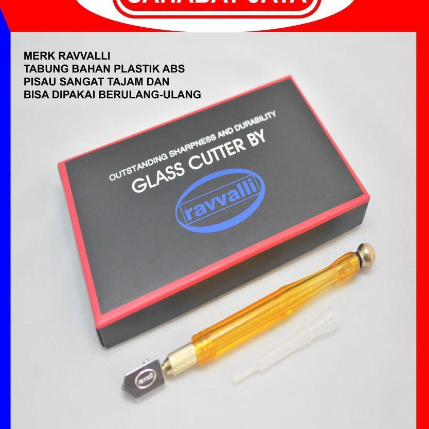 Pemotong Kaca Ravvalli Original Asli Alat Pemotong Kaca Original Murah Glass Cutter Pisau Kaca Terba