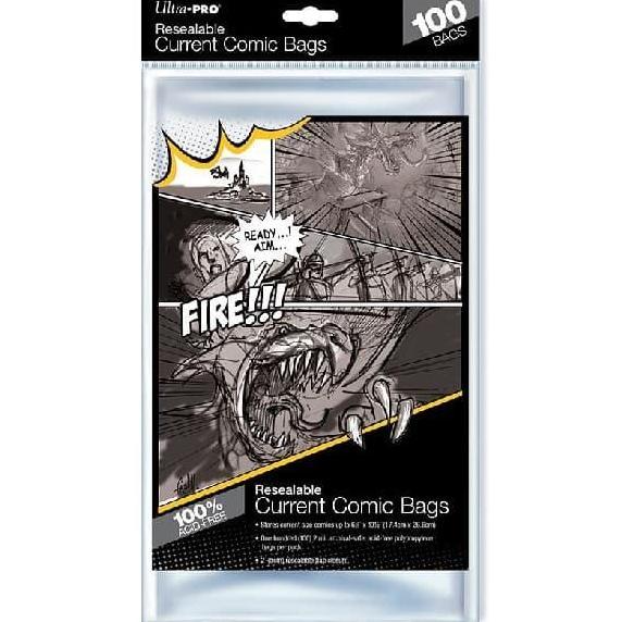 Ultra Pro Current Size 6-7/8" X 10-1/2" Resealable Comic Bags 100pcs