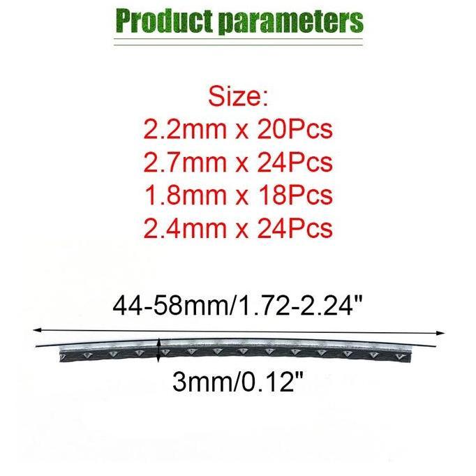 EXQWISITE Dikirim dlm 24jam 24Pcs Fret Gitar Jumbo Akustik Elektrik ( Stainless Steel ) Fret Gitar E