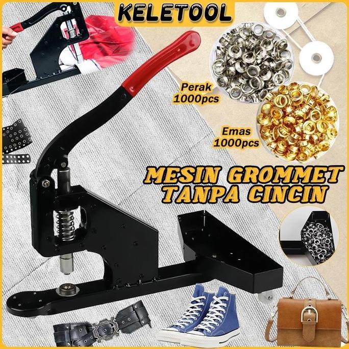 ATHHINE Mesin Press Mata Ayam Eyelet  Alat Mata Ayam  Mesin Hand Press Mata Ayam Eyelet  10mm  Mesin