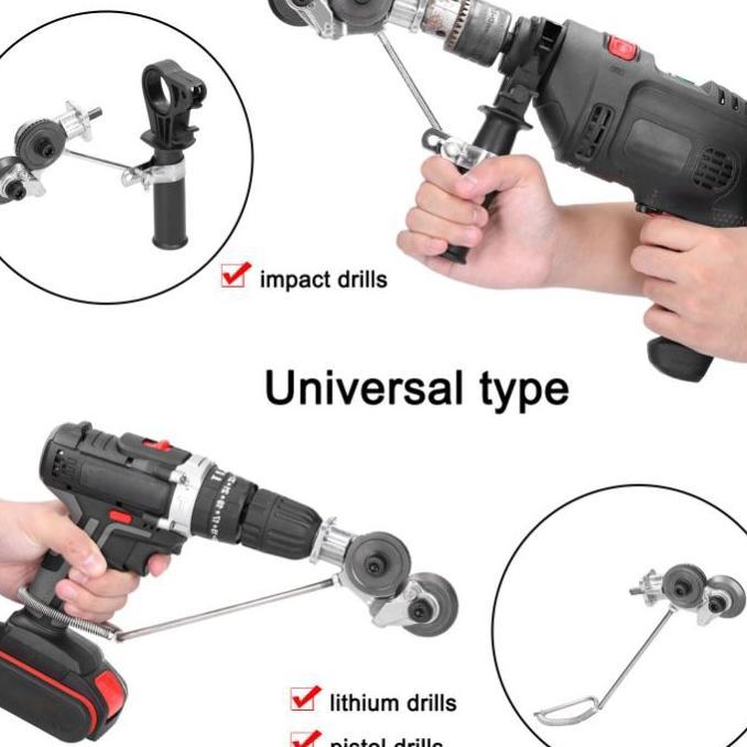Adapter Bor Ke Gergaji Potong Seng / Plat / Metal Kepala Ganda Multifungsi Ks