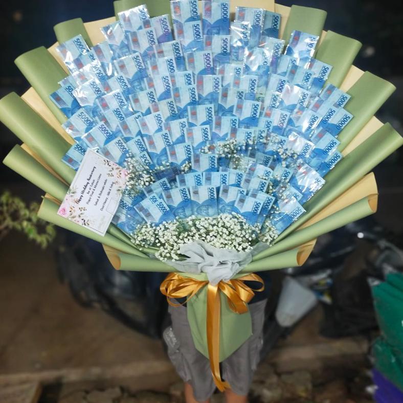 Best Seller Buket Uang Bunga Jumbo Kado Ultah Uang Money Bucket Hadiah Ultah Birthday Buket Besar G1