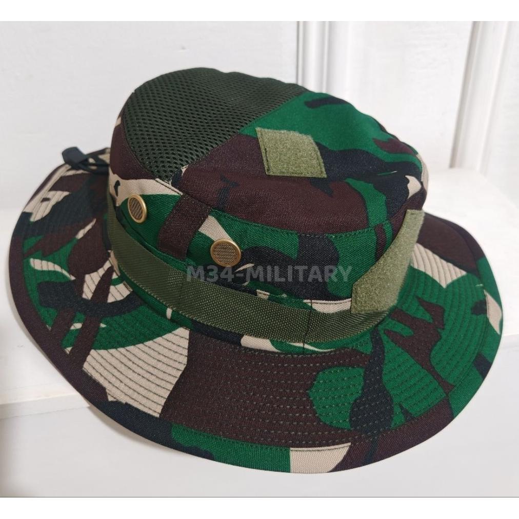 Topi Rimba Kawat Loreng Tni Baloteli Premium