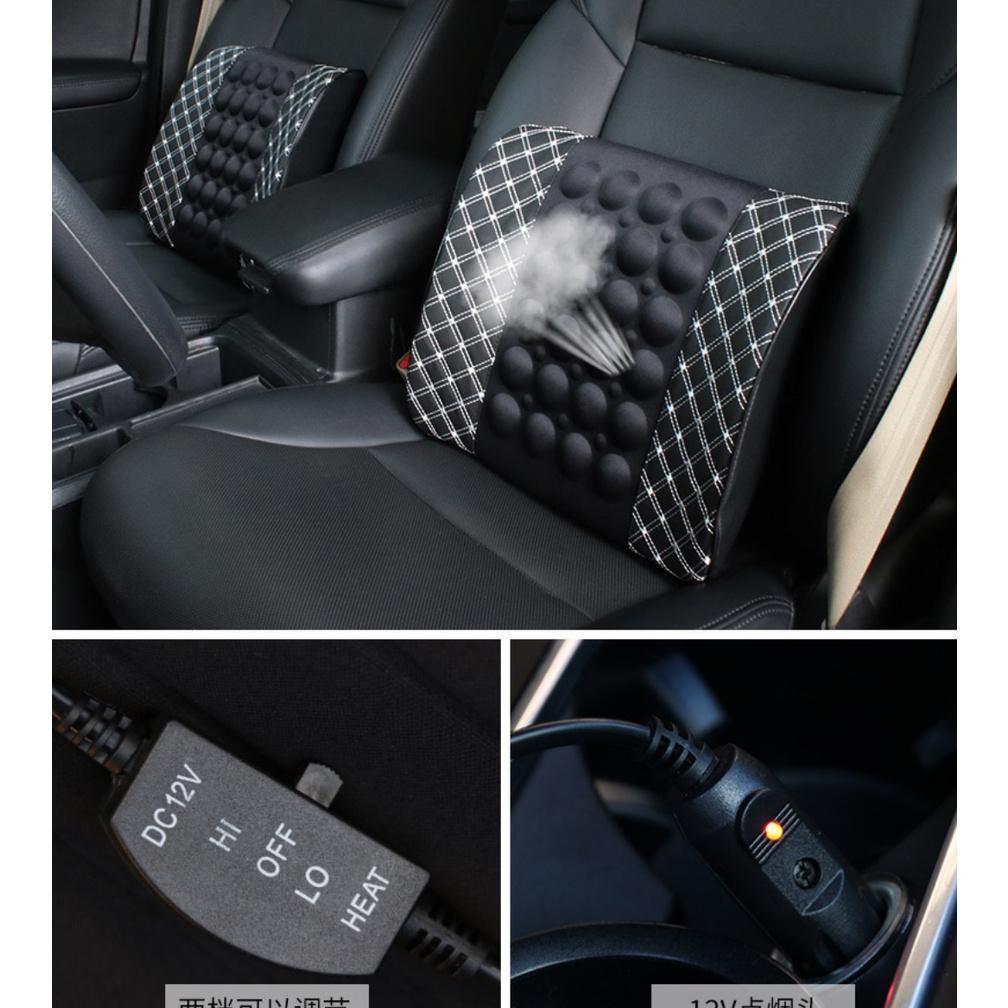 new bantal pijat sandaran punggung mobil elektrik getaran