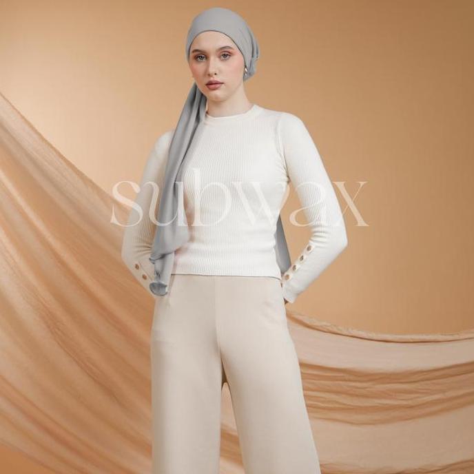 Chiusura- Subwax - Hijab Turban Instan Premium Ceruty Babydoll Untuk Pesta & Hari Raya Casual Nyaman