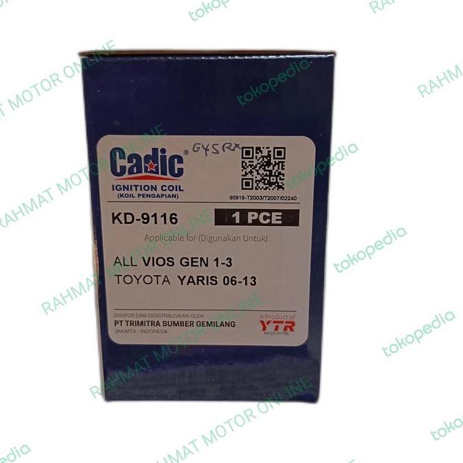 Coil Ignition Vios Gen 1-3 / Yaris Kd9116 Cadic Promo