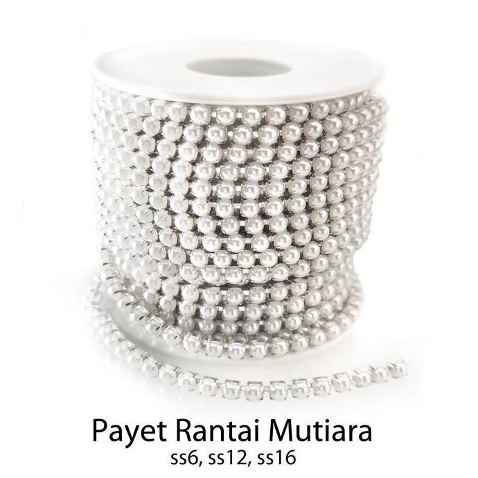Giocare- Crystal Austria Rantai Mutiara Payet 2Mm 3Mm 4Mm