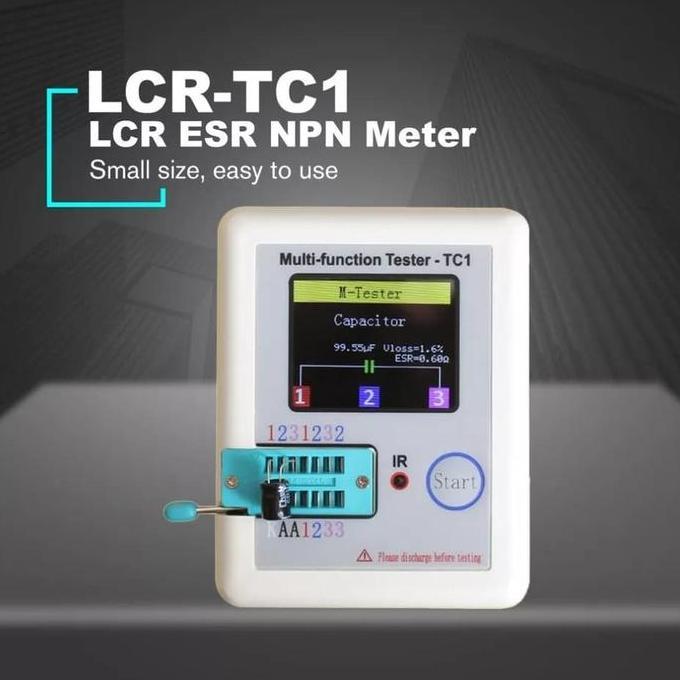 LCR TC1 TFT Backlight Transistor Tester Diode Triode Meter NPN PNP ESR