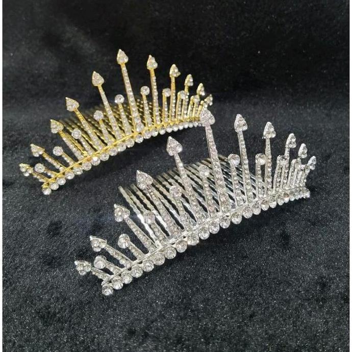 Capelli- Sirkam Hiasan Rambut Sanggul - Mahkota Sirkam Mutiara