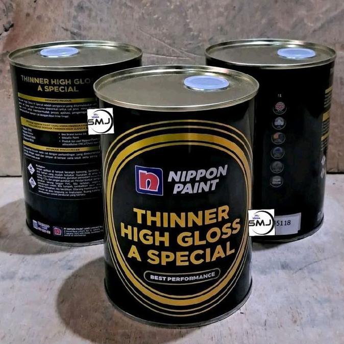 Flestrik- Thinner Impala 1 Liter Tiner Impala Cobra Merah Cobra Hijau Nippon Paint Hitam Kaleng 1 Li