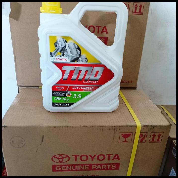 BEST DEAL OLI MESIN TMO 10W-40 SN 3.5 LITER 100% ORIGINAL TOYOTA 