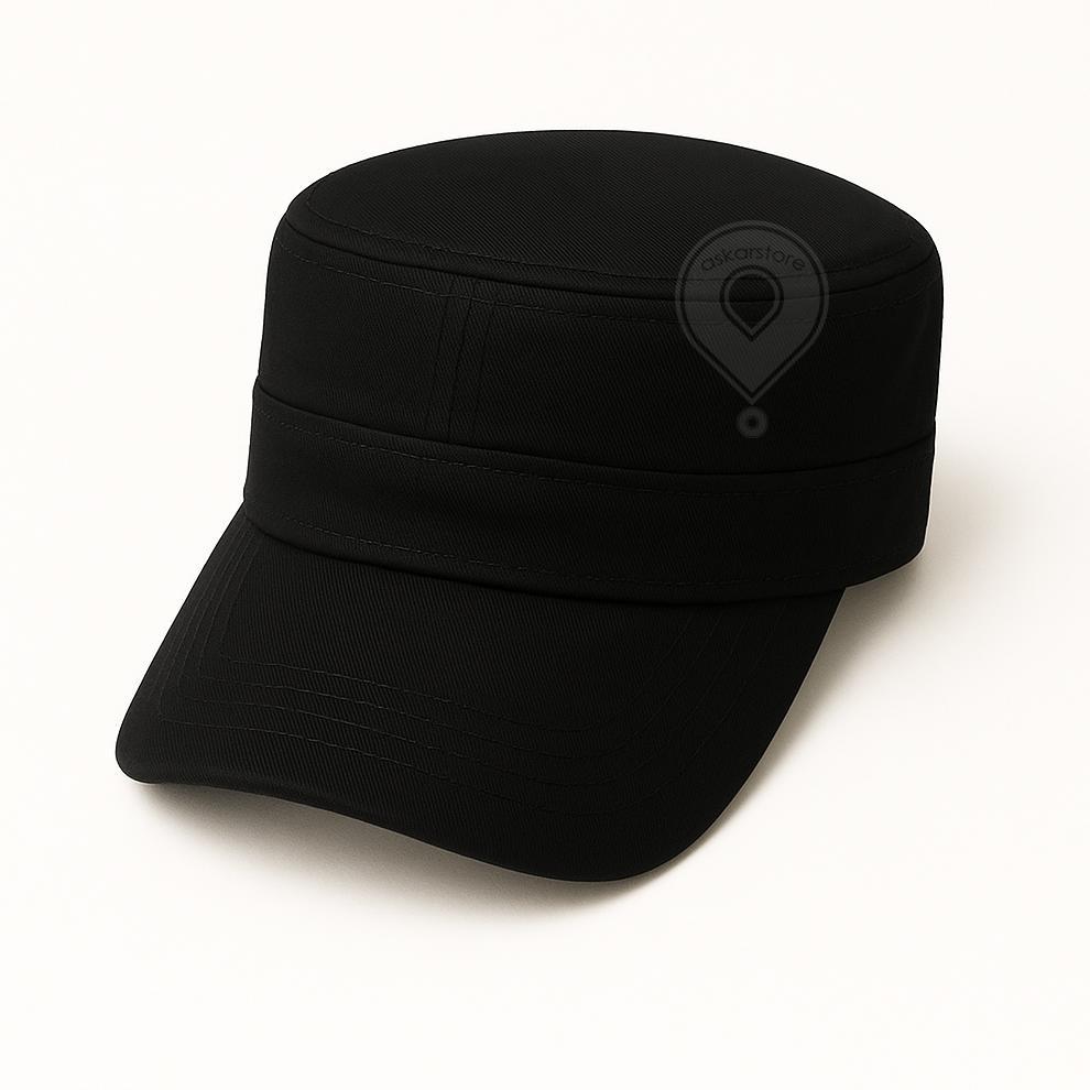 100% AMAN TOPI KOMANDO POLOS DEWASA | Topi Army Pria Model Tentara Kasual Hitam Navy Simpel Kekinian