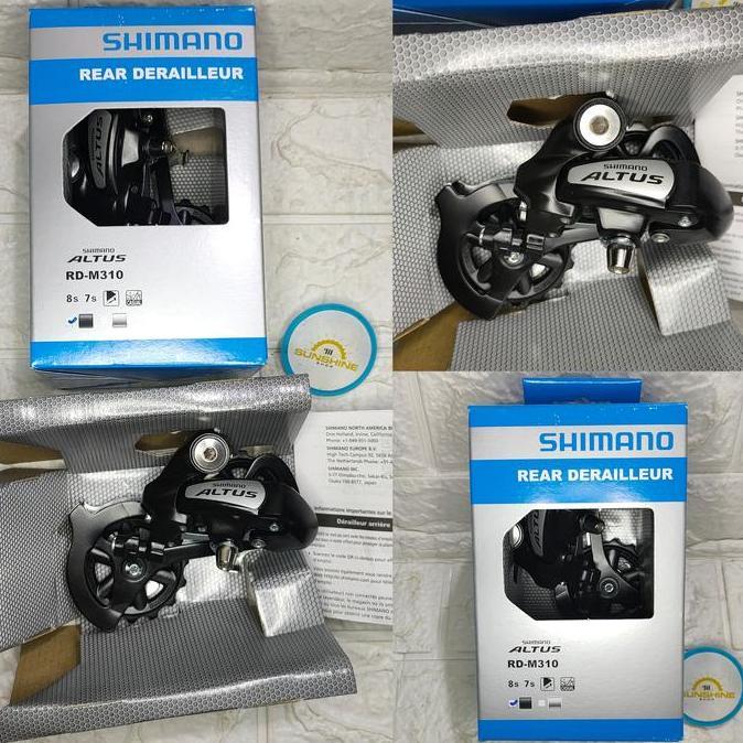 RD Rear Derailleur 7 8 Speed SHIMANO ALTUS RD-M310 Sepeda Lipat Seli Folding Bike MTB Roadbike
